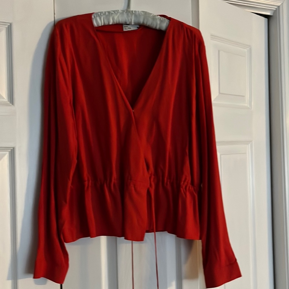 Frank and Oak wrap top